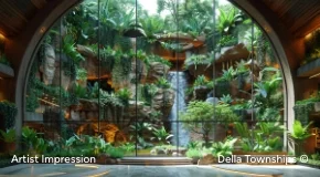 Interior view of Della Global Wildlife Conservation Foundation Building