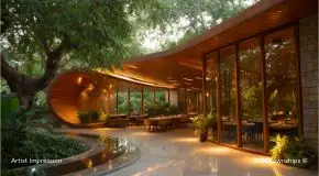 Gourmet Dining room view of Della Ranthambore Reserve Township, Nagpur