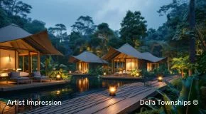 Exterior view of 5 star glamping resort at Della Ranthambore Reserve by Della Townships