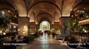 Tiered townhall theatre for conferences at Della Ranthambore Reserve by Della Townships