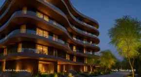 Exterior view of branded residences in Ranthambore Rajasthan by Della Townships