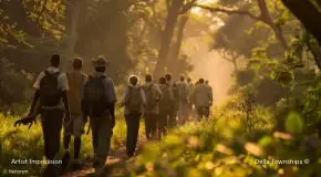 Walking safari experience at Della Ranthambore Reserve Rajasthan by Della Townships