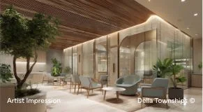 Interior view of luxury medical wellness retreat in Rajasthan by Della Townships