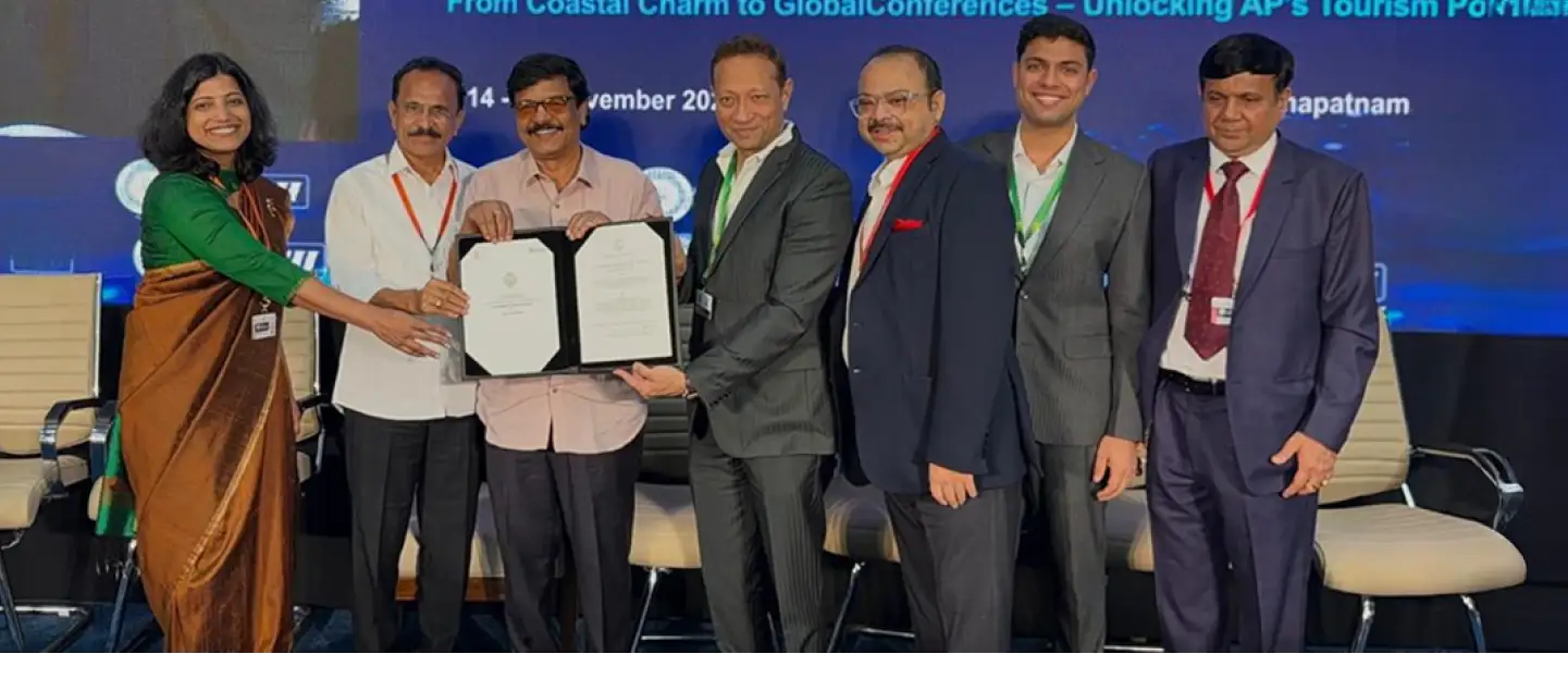 MoU signing between Della Townships and Government of Andhra Pradesh for Vasudhaiva Kutumbakam Tirupati development