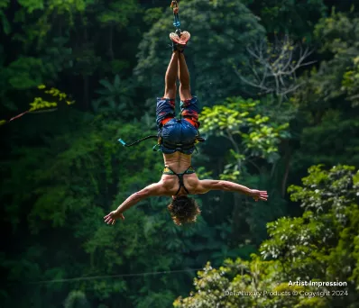 Reverse Jumping Activity of Della Adventure Park