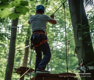 Valley Crossing Activity of Della Adventure Park