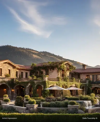 Della Mediterannean Wine Village wedding  | Della Townships