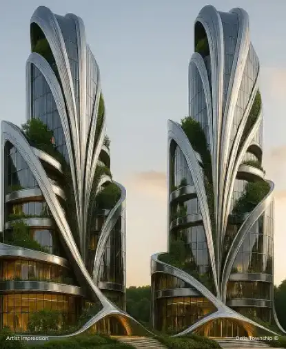 Della AI Innovation Hub,Golf Course, Racecourse & Mayrlife Wellness  | Della Townships