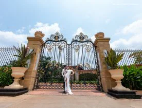 Entrance Gate view to Della Silicon Valley Wedding Destination