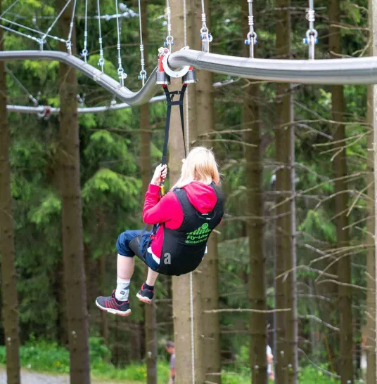 Human Rollercoaster activity of Della Adventure Park