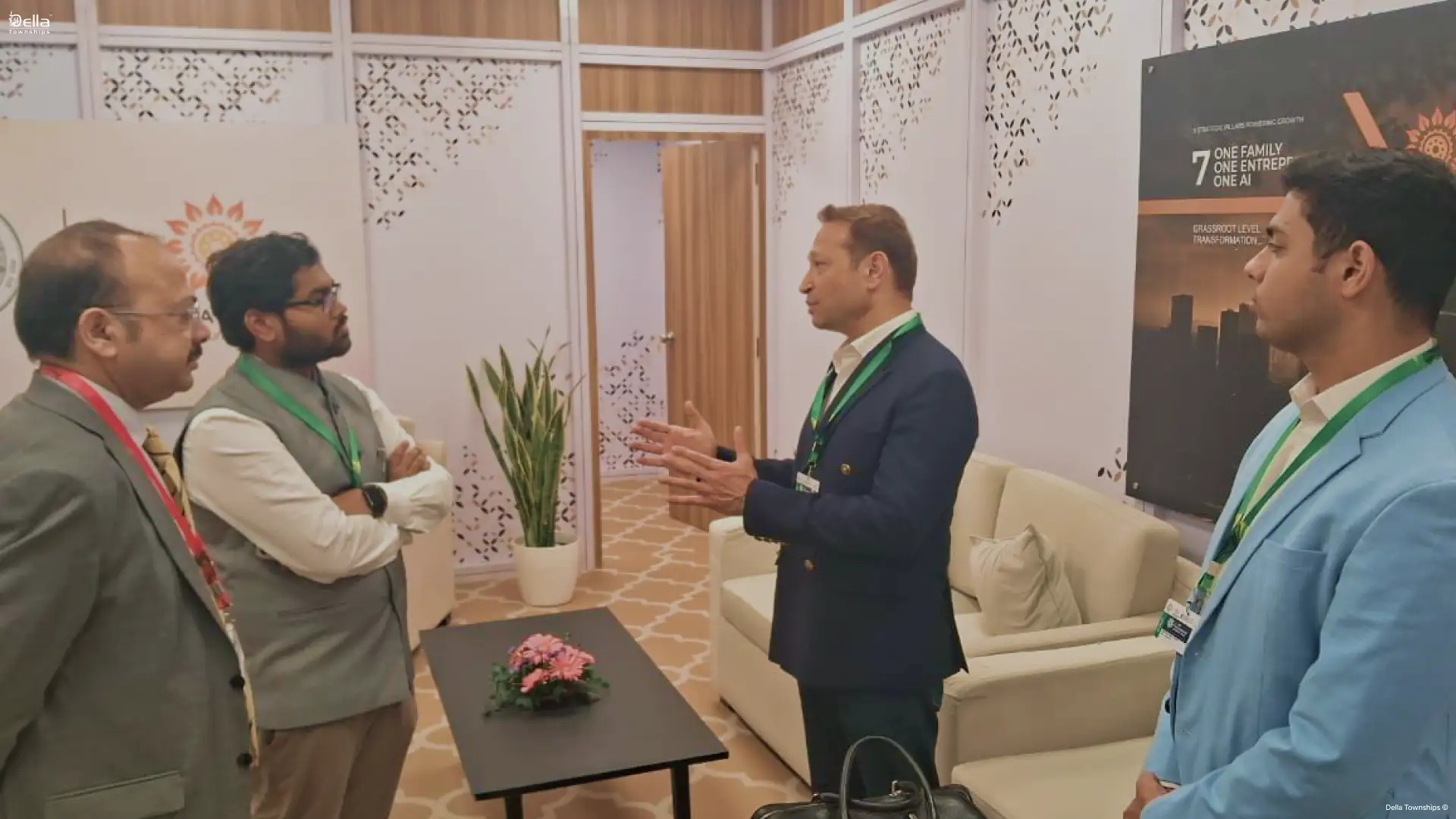 Official group photo at Andhra Pradesh investment summit with Della Townships team