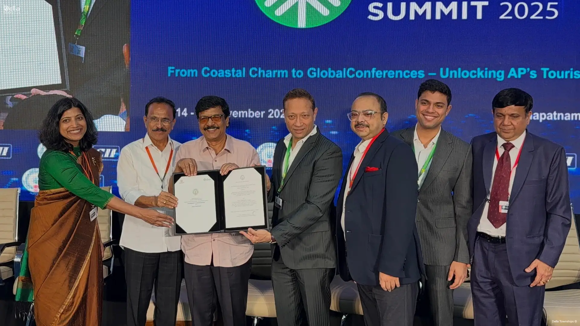 MoU signing at Andhra Pradesh Global Summit for Vasudhaiva Kutumbakam Tirupati