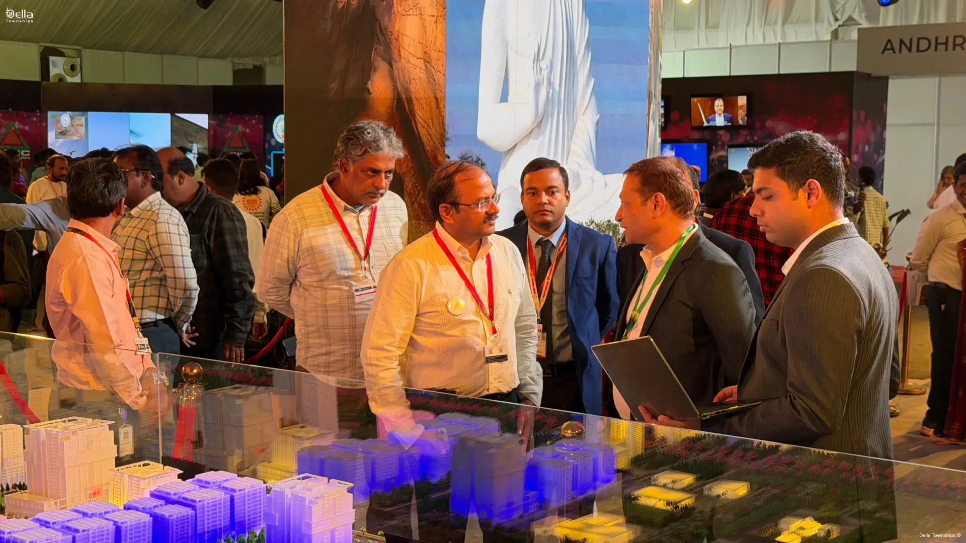 Della Townships exhibition booth at Andhra Pradesh investment summit