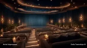 Luxury experience hall at Della Townships Nagpur Bor Reserve Design District