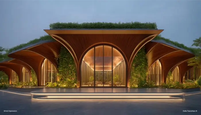 Design District and luxury retail boulevard at Della Townships Nagpur Bor Reserve theme township