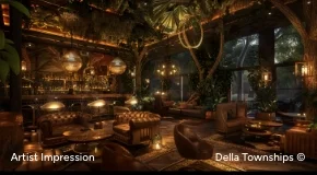 Gourmet Dining room Inetrior view of Della BOR Reserve Township, Nagpur
