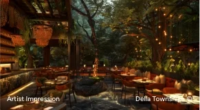 Gourmet Dining room view of Della BOR Reserve Township, Nagpur