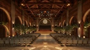 Convention hall seating at Della Townships Nagpur Bor Reserve MICE facility