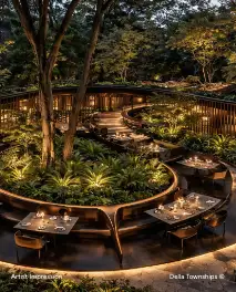 8 signature restaurants and lounges at Bor Reserve Nagpur by Della Townships