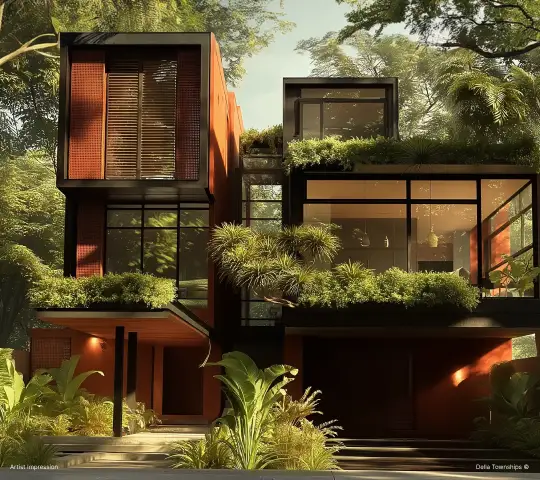 Bor Estate modern villa at Della Townships Nagpur Bor Reserve theme township