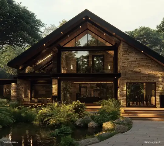 Glade Residence forest villa at Della Townships Nagpur Bor Reserve