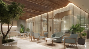 Consultation lounge inside Della Townships Nagpur Bor Reserve Medical Wellness center