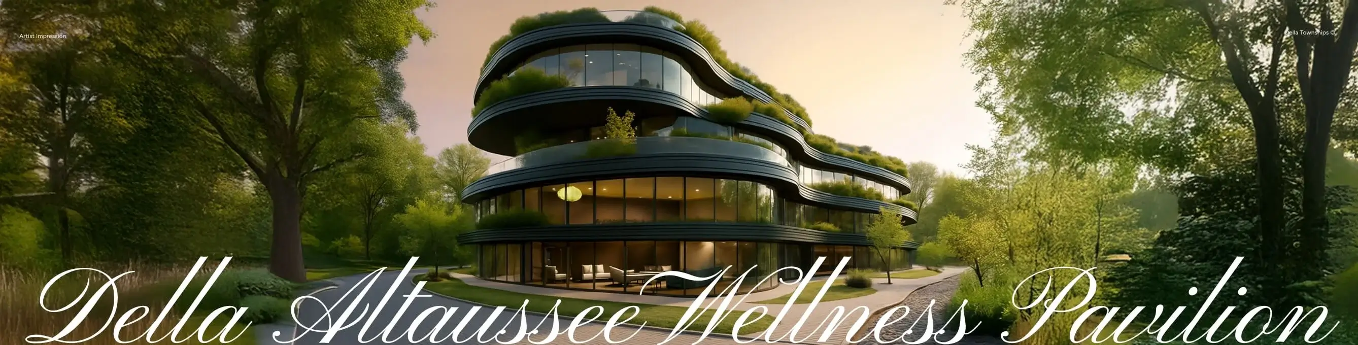 Della Townships Nagpur inspired by Altaussee European Mayr based wellness pavilion architecture