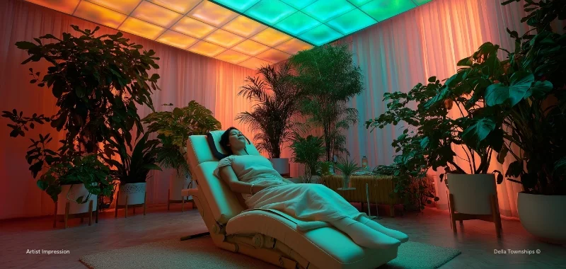 Chromotherapy Lounge at Della Townships Wellness Residences Nagpur - Ground Floor