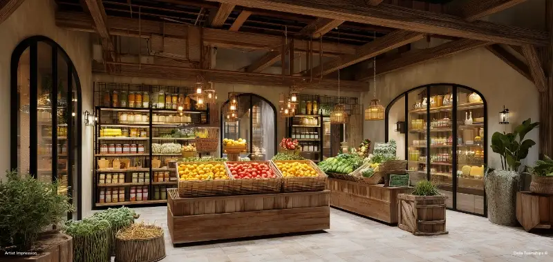 Fresh produce market at Della Design District Nagpur wellness city