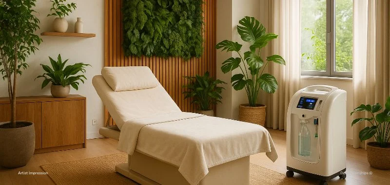 Oxygen Therapy Room at Della Townships Wellness Residences Nagpur - Ground Floor