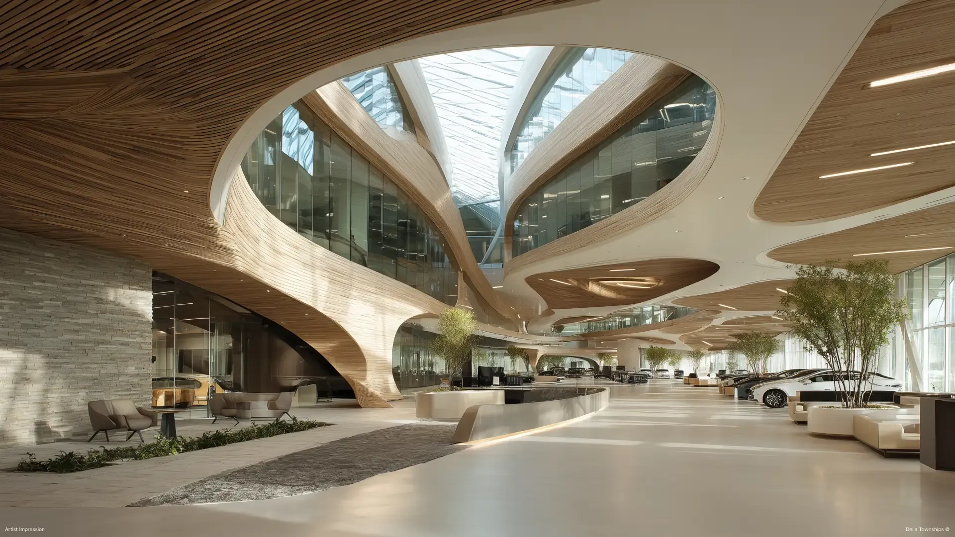 Automative Retail Spaces | Car Showroom | Della Townships