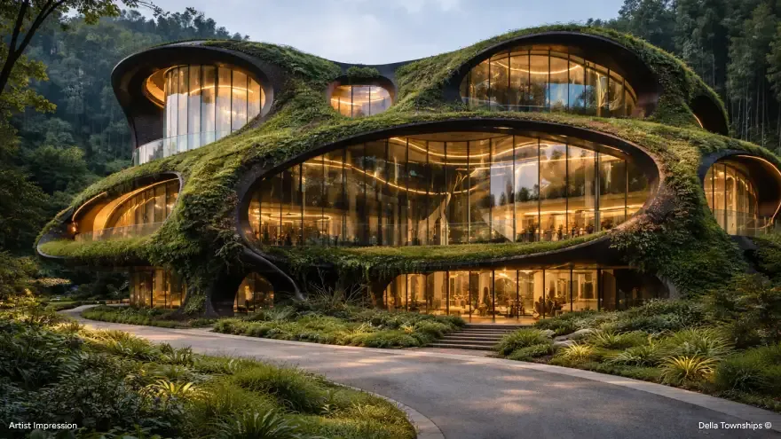 Luxury integrated township living space with modern interiors