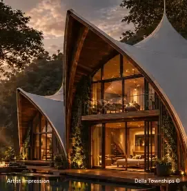 5-star glamping resort rooms at Della Racecourse Bhopal