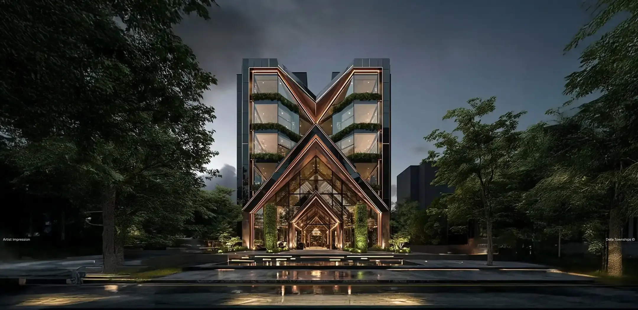 Della Townships Fashion art and architecture district at Della International City Ahmedabad