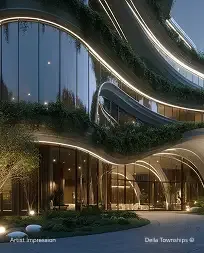 Private office spaces at Della GCC City Ahmedabad