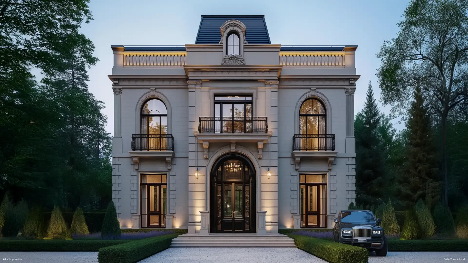 Luxury villa plots at Della GCC Residences Ahmedabad offering leadership living within Della Townships