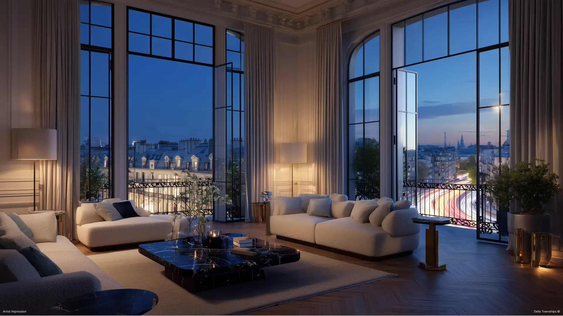 Balcony View of branded residences at Monte Carlo International Racing Circuit by Della Townships in Ahmedabad