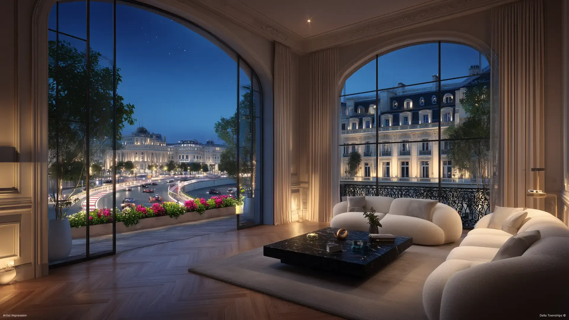 Bedroom View 2 of branded residences at Monte Carlo International Racing Circuit by Della Townships in Ahmedabad