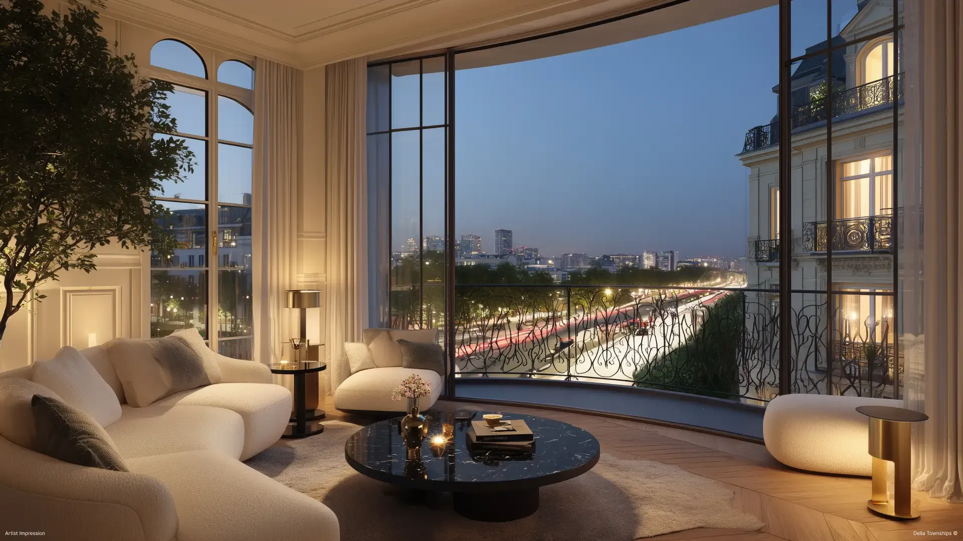 Bedroom View 3 of branded residences at Monte Carlo International Racing Circuit by Della Townships in Ahmedabad