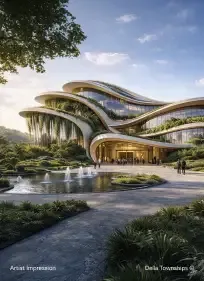 50,000 sqft DLC BFSI Convention Centre & Foundation | Della AIFC, Amaravati by Della Townships