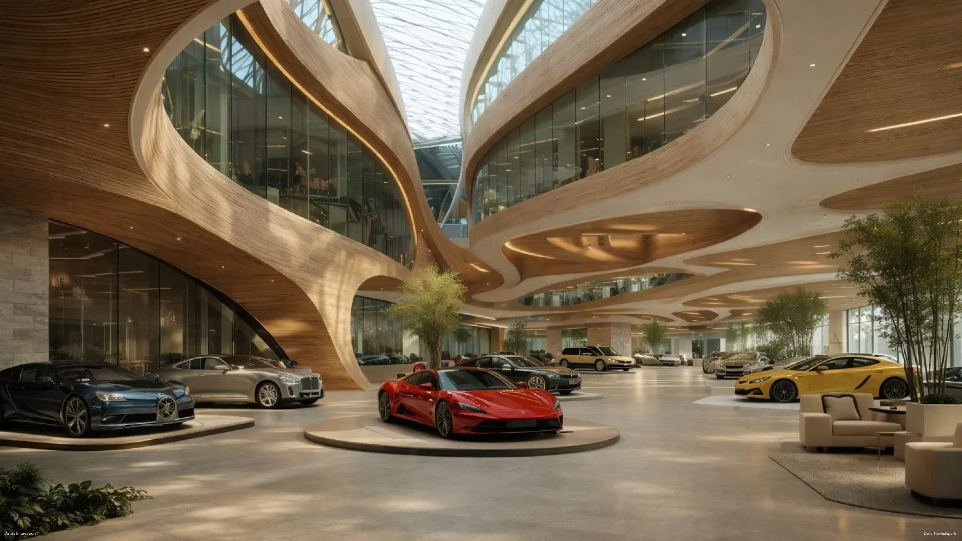 Automobile retail spaces by Della Townships