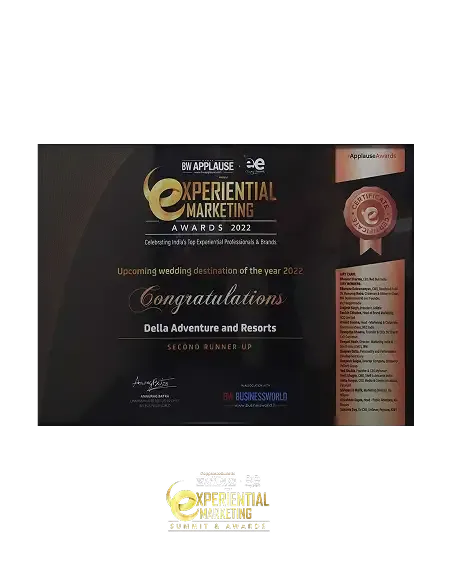 BW Applause Experiential Marketing Award 2022 received by Della Townships