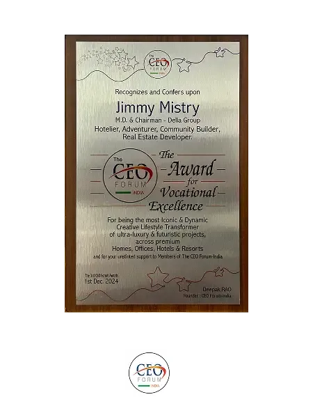 CEO Forum India Award 2024 associated with Della Townships