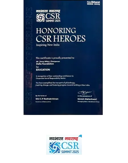 CSR Summit Excellence in Education Award 2025 associated with Della Townships