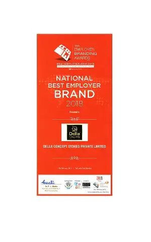 National Best Employer Brand Award 2018 received by Della Townships