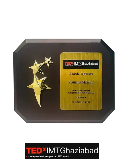 TEDx IMT Ghaziabad 2022 speaker recognition associated with Della Townships