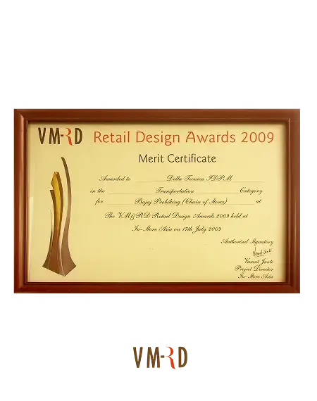 VMRD Retail Design Award 2009 for Bajaj Probiking project associated with Della Townships