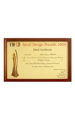 VMRD Retail Design Award 2009 for Bajaj Probiking project associated with Della Townships