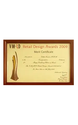 VMRD Retail Design Award 2009 for Kingfisher Lounge F&B project associated with Della Townships