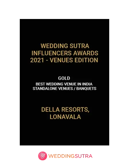 Wedding Sutra Influencers Award 2021 received by Della Townships